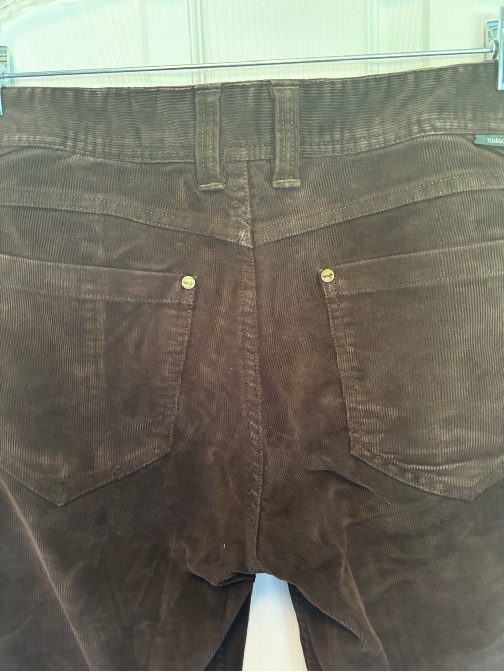 Toad&Co Jet Corduroy Lean Pants Brown Corduroy Straight Leg Stretch Size 31 - Picture 11 of 11